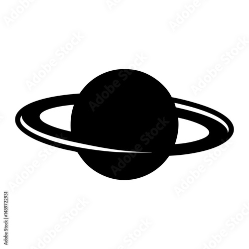 Saturn planet with sparkle vector illustration