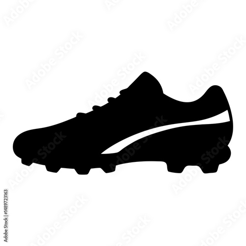 Soccer shoe sports footwear vector illustration