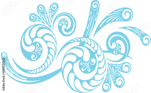 Beautiful flower art and mandala vector design