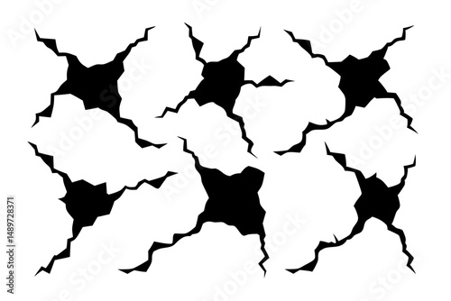 Broken Texture Vector Illustration