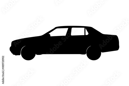 Car Automobile Vehicle Shape Icon Vector Illustration