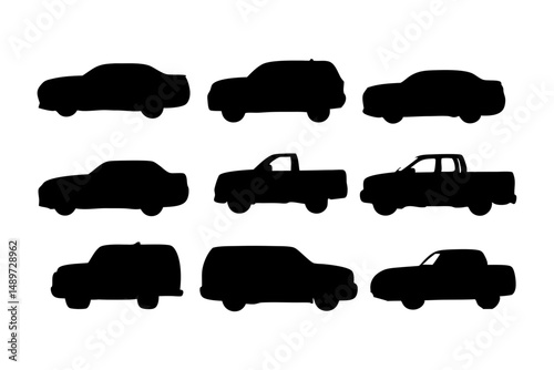 Car Automobile Vehicle Shape Icon Vector Illustration