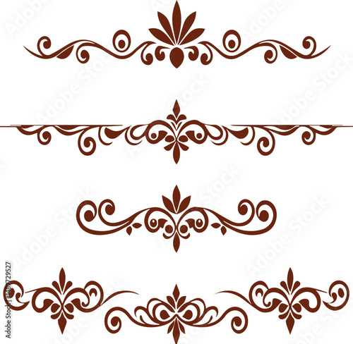 Beautiful flower art and mandala vector design