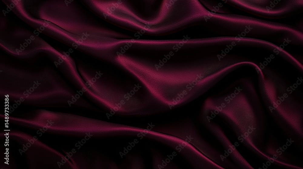 Rich burgundy silk fabric drapes in elegant folds. Rich burgundy silk fabric drapes in elegant folds.