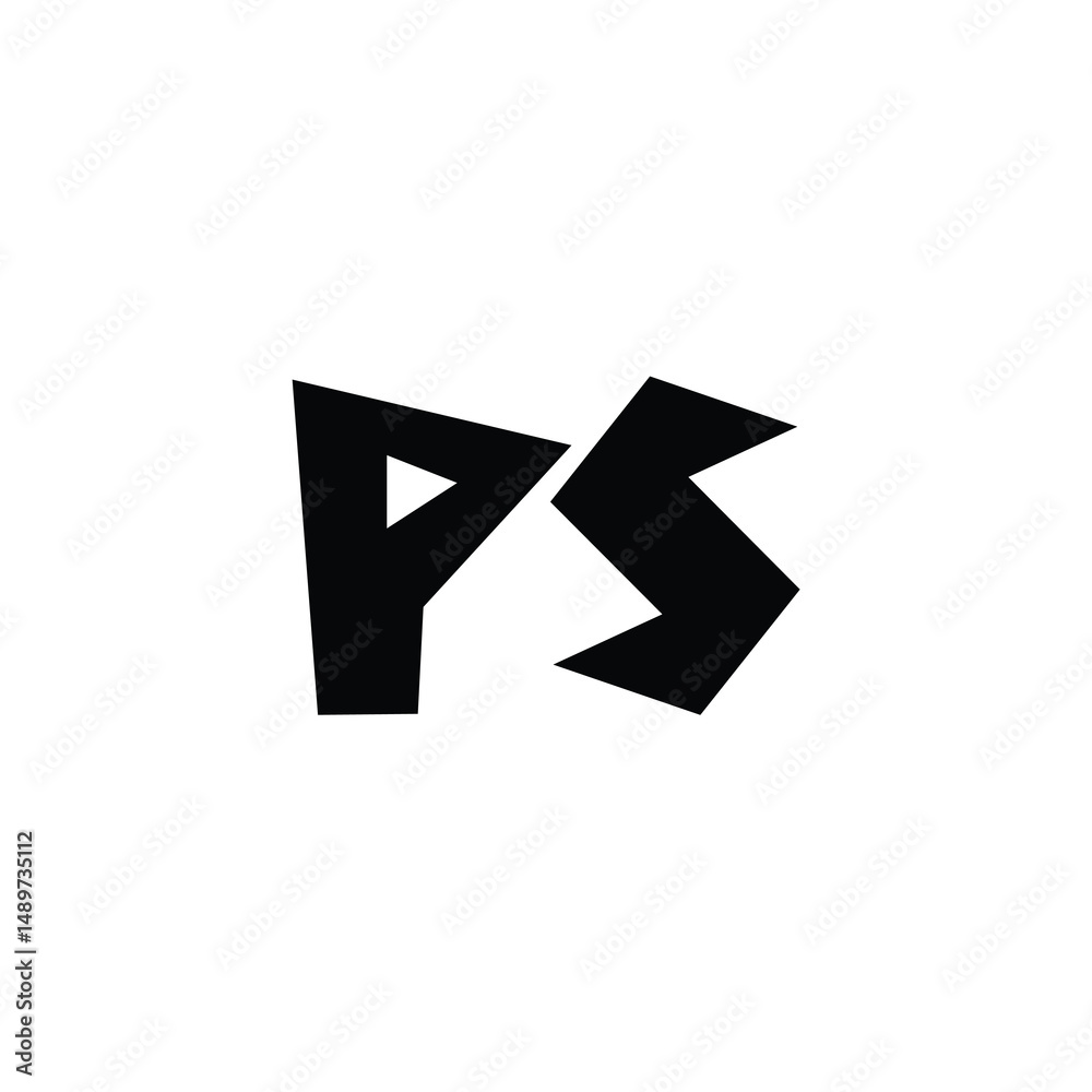 PS monogram logo design letter text name symbol monochrome logotype alphabet character simple logo PS monogram logo design letter text name symbol monochrome logotype alphabet character simple logo