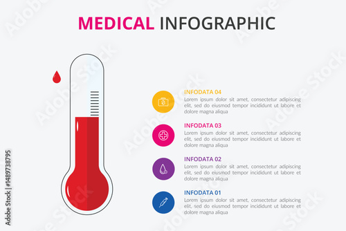 Thermometer temperature cold hot. Vector 3d isometric, color web icon, new flat style. Creative illustration design, graphic idea for infographics.