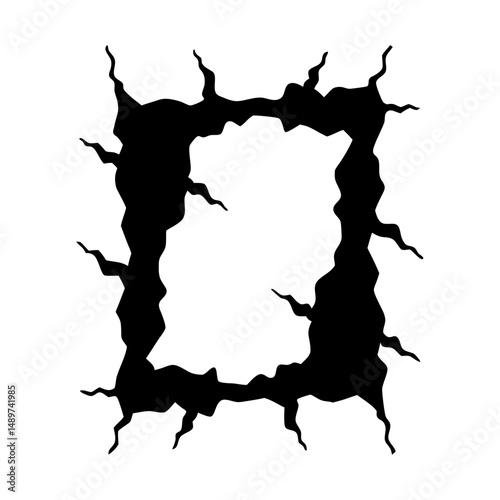 broken texture vector illustration