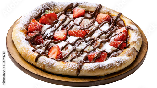 Nutella Strawberry Pizza