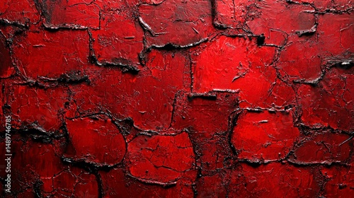 Dark Red Grunge Texture with Moody and Artistic Design Elements