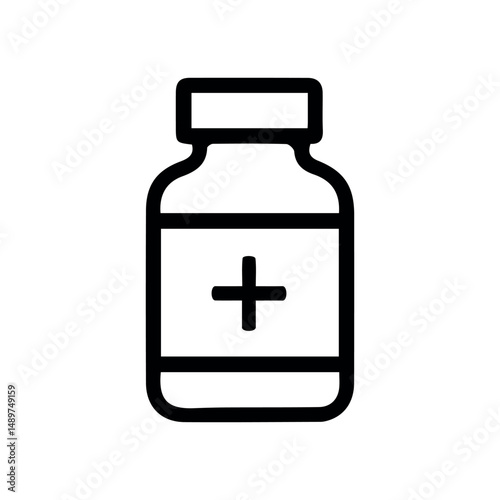 Medicine Bottle Vector icon