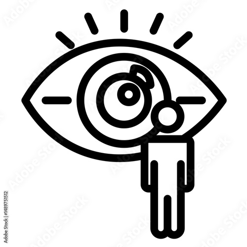 Vision Vector Icon Style