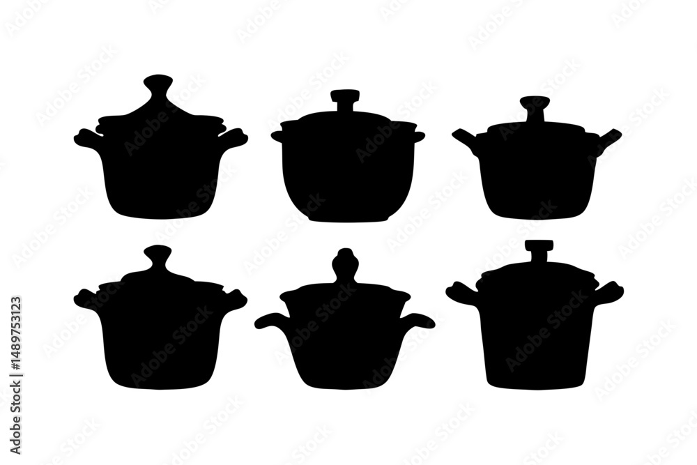 Kitchenware Pot with Cover Design vector illustration Kitchenware Pot with Cover Design vector illustration