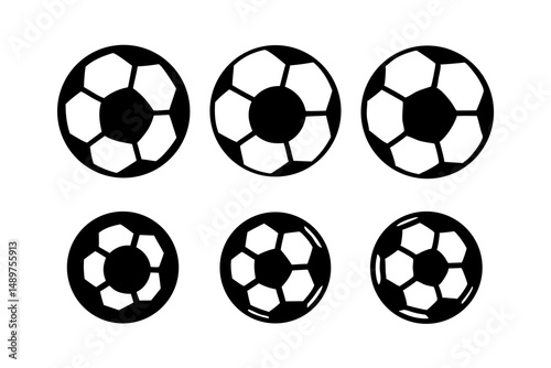 Vintage Soccer Ball Silhouette for Retro Designs vector illustration