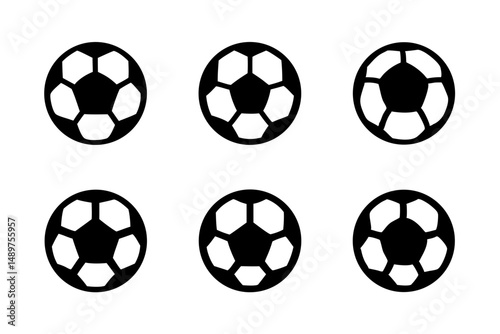 Stylized Soccer Ball Silhouette for Creative Projects vector illustration