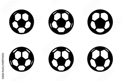 Abstract Soccer Ball Silhouette for Artistic Concepts vector illustration