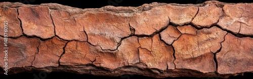 Close-up of Dry Wood Showing Cracks and Aged Surface in Rustic Natural Environment