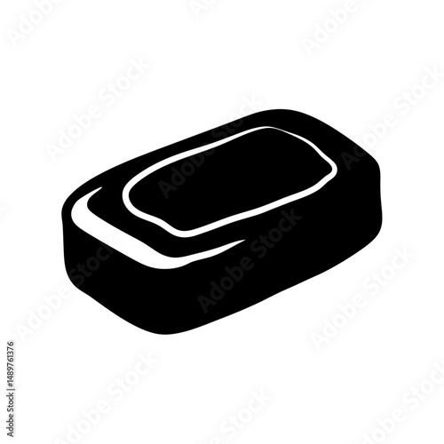 Soap silhouette vector illustration