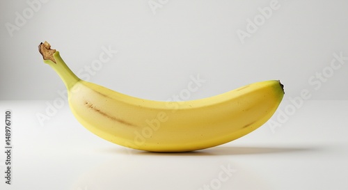 Ripe Fresh Banana on White Background