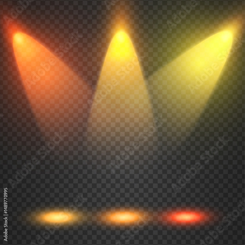 Transparent spotlight effect and empty space
