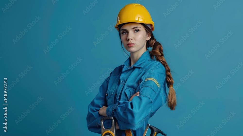 Fototapeta premium Engineer Holding Construction Tools