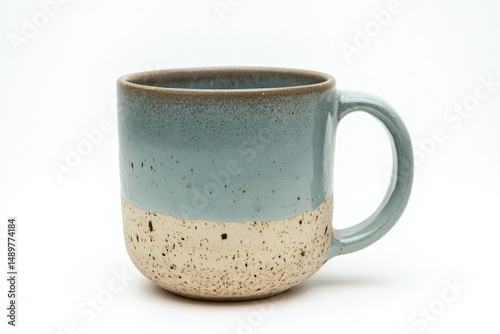 Stylish ceramic mug with a two-tone gradient