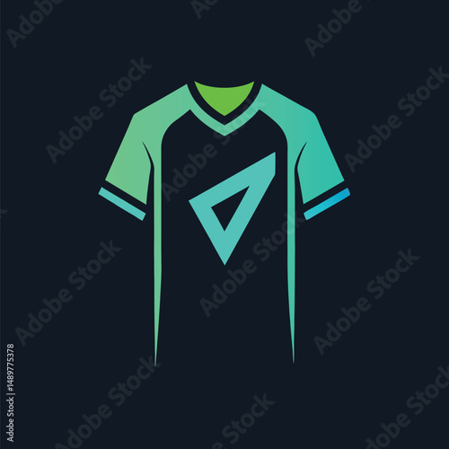 Neon Effect Oversized Drop Shoulder Logo Tee