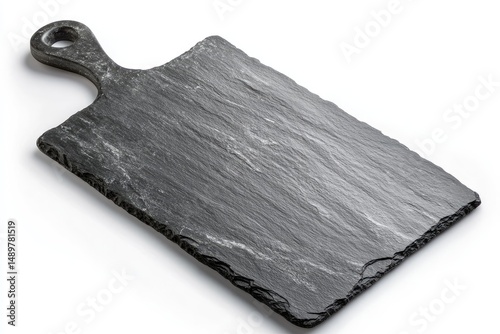 Dark gray rectangular cutting board with handle