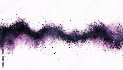 Abstract powder explosion in shades of dark purple and light pink