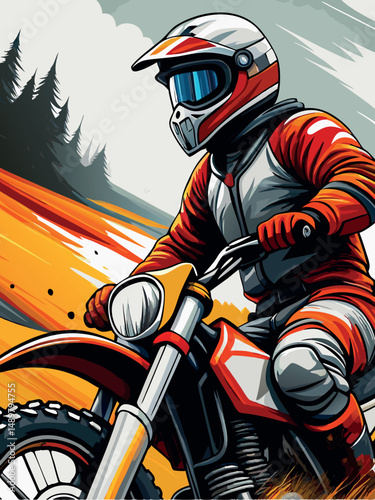 fare motocross nei boschi 05
