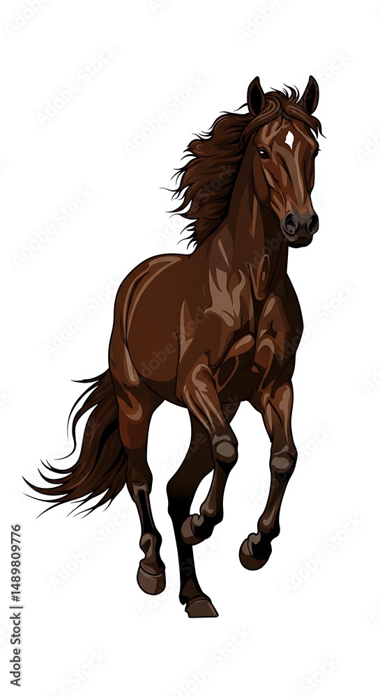 Fototapeta premium Bay Stallion's Grace
