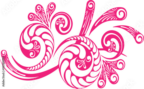 Beautiful flower art and mandala vector design