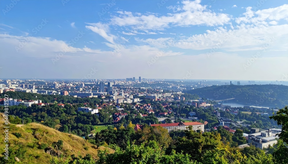 Obraz premium Stunning Cityscape View with Balance and Composition Elements