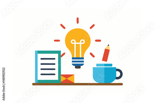 creative light bulb idea concept