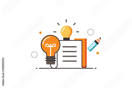 creative light bulb idea concept