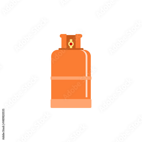 Propane gas tank icon isolated on white background