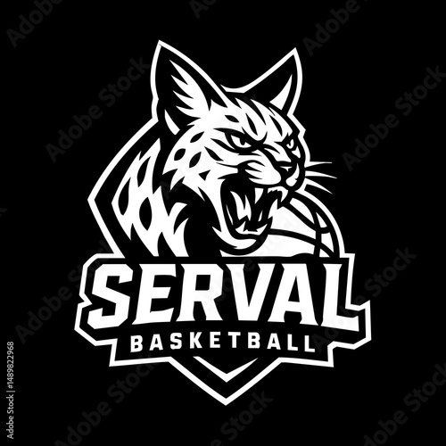 Serval Sport Logo Animal Icon Symbol