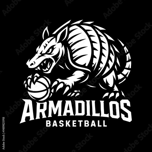 Armadillo Sport Logo Animal Icon Symbol