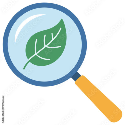Magnifying glass search analysis tool isolated vector illustration on white background