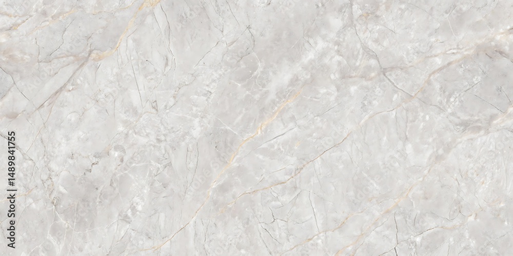 Fototapeta premium High Resolution Seamless Light Grey Marble Texture with Subtle Gold Veining for Backgrounds and Design Projects