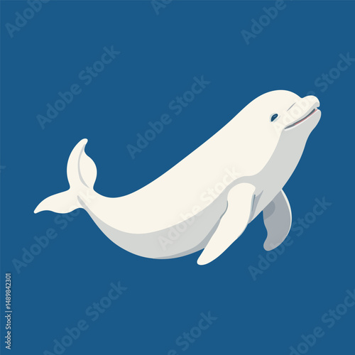 vector illustration of a dolphin