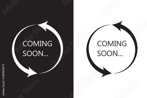 coming soon loading. no image, no video available. simple coming soon page vector illustration