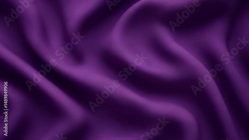 Wallpaper Mural Elegant Waving Purple Fabric, Smooth Textile Motion Background Torontodigital.ca