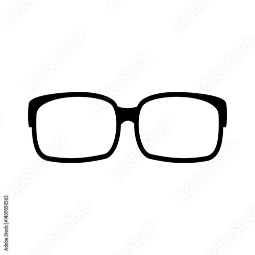 Eye glasses isolated on white background.