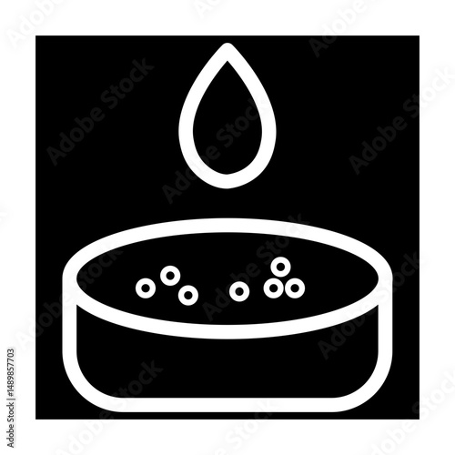 blood droplet glyph icon
