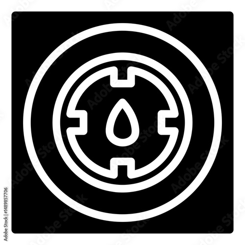 blood drop glyph icon