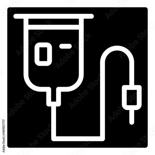 blood transfusion glyph icon
