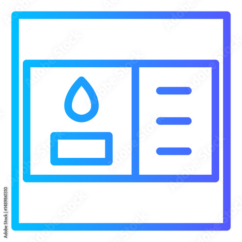 blood donor card gradient icon