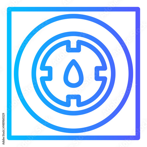 blood drop gradient icon