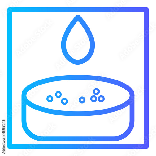 blood droplet gradient icon