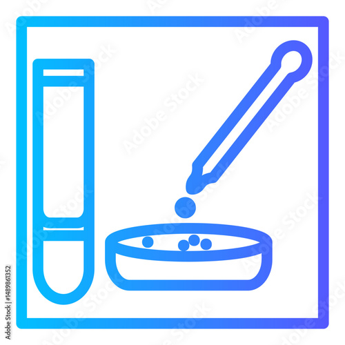 blood sample gradient icon